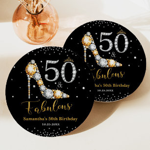 Assiettes En Carton Diamond Parties scintillant Cinquante et fabuleux 