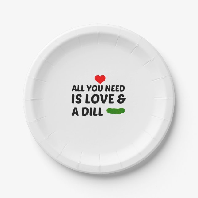 ASSIETTES EN CARTON DILL ET LOVE (Devant)