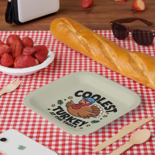 Assiettes En Carton Dinde la plus cool à la table du dîner de Thanksgi