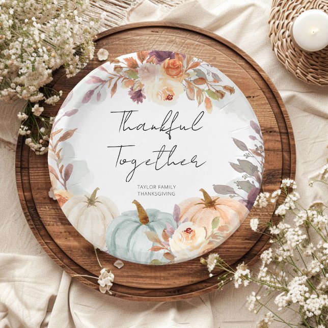 Assiettes En Carton Dîner d'action de grâces (Créateur téléchargé)