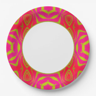 Assiettes En Carton Dinnerware en or rose Origami