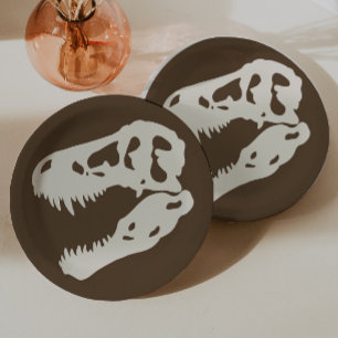 Assiettes En Carton Dino Dig Dinosaur Excavation Anniversaire