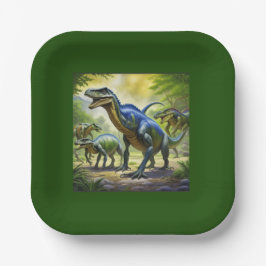 Assiettes En Carton Dino Jungle Adventure