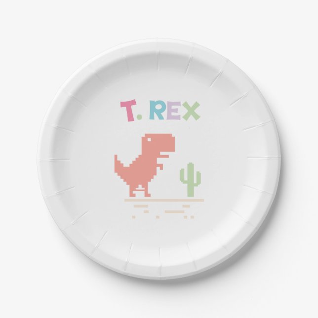 Assiettes En Carton Dinosaur (Devant)