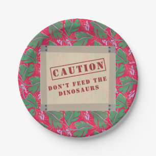 Assiettes En Carton Dinosaur Jurrasic Boys Anniversaire