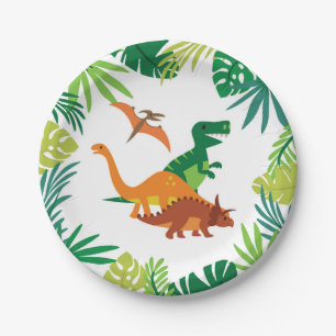 Assiettes En Carton Dinosaur Plates Garçon