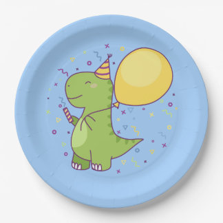 Assiettes En Carton Dinosaure