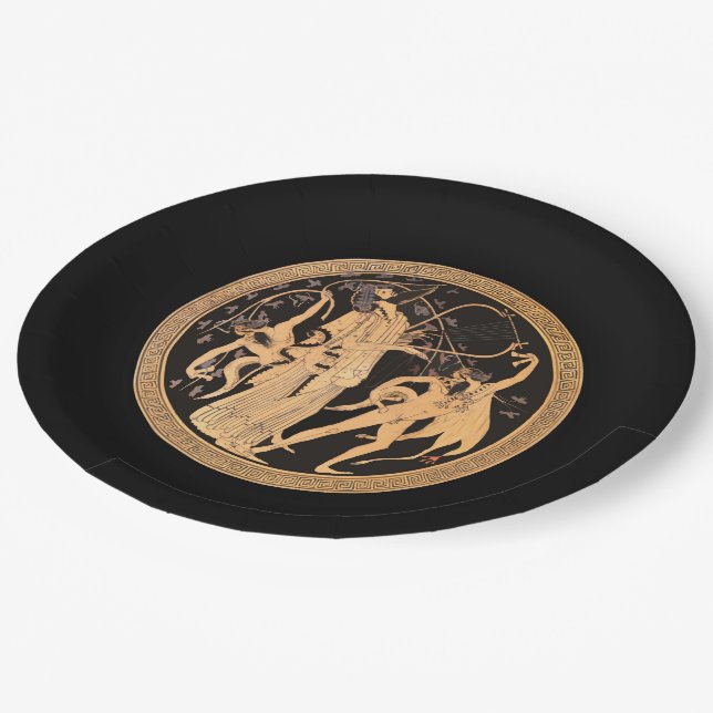 Assiettes En Carton Dionysos et les Satyrs (Angle)