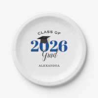 Diplômé de la promotion 2026 Simple Bleu et Noir