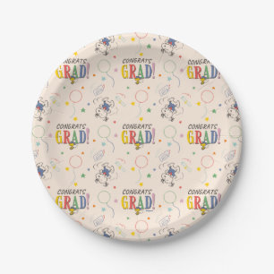 Assiettes En Carton Diplôme Peanuts Snoopy Woodstock