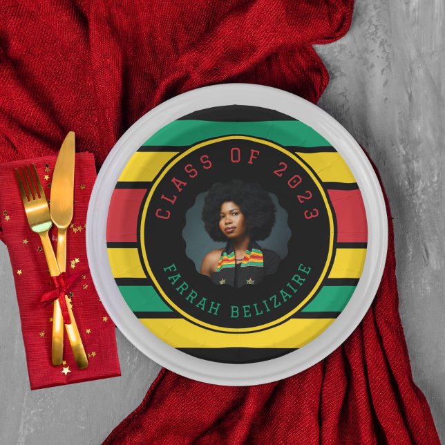 Assiettes En Carton Diplôme photo panafricain (Créateur téléchargé)