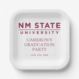 Assiettes En Carton Diplômés de l'Université d'État du Nouveau-Mexique