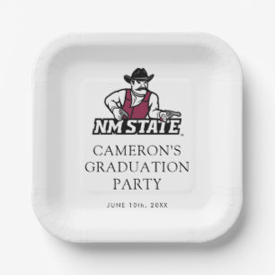 Assiettes En Carton Diplômés de l'Université d'État du Nouveau-Mexique