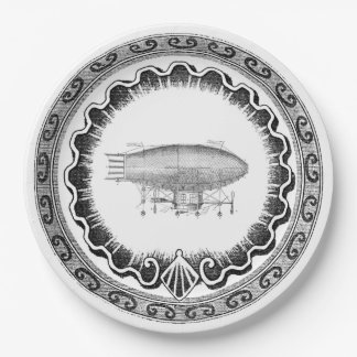 Assiettes En Carton Dirigeable de cru de Steampunk
