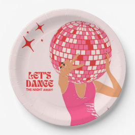 Assiettes En Carton Disco Dansons la nuit