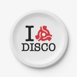Assiettes En Carton Discothèque de l'adaptateur I 45