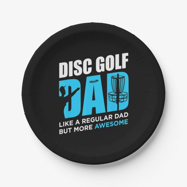 Assiettes En Carton Disk Golf papa (Devant)