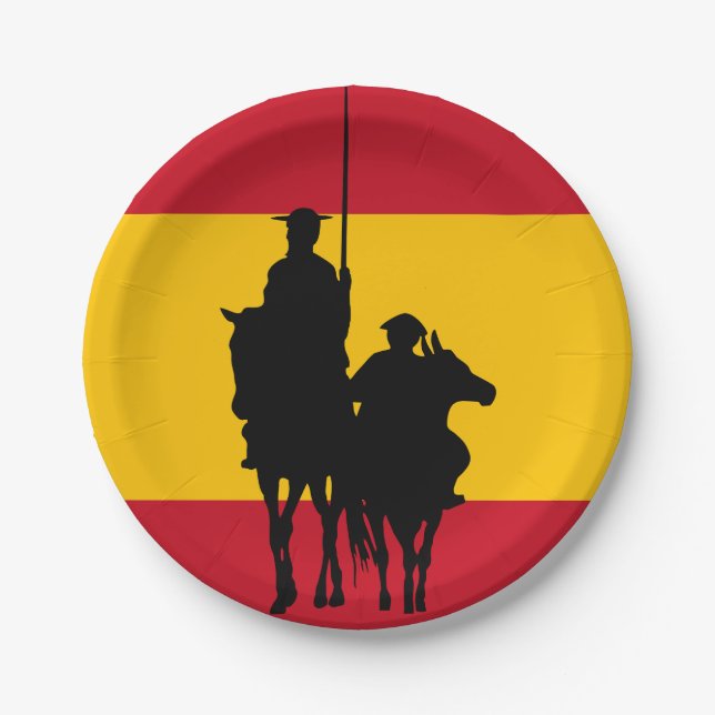 Assiettes En Carton Don Quixote 2 (Devant)