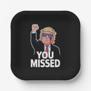 Assiettes En Carton Donald Trump vous a manqué