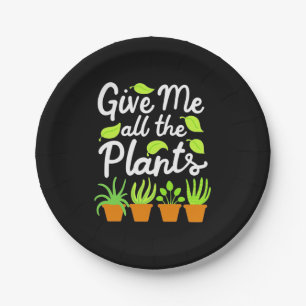 Assiettes En Carton Donnez à Gardener tous les Plantes