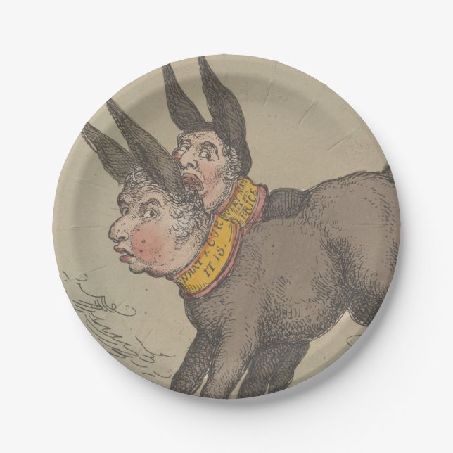 Assiettes En Carton Dons - Plaques de papier rond (Devant)