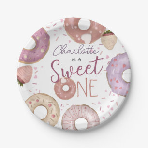 Assiettes En Carton Donut Sweet un anniversaire