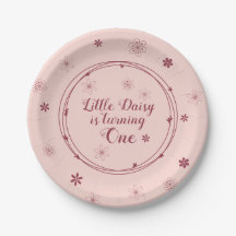 Doodle rose Floral 1er anniversaire