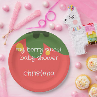 Assiettes En Carton Douce Baby Shower aux Fruits