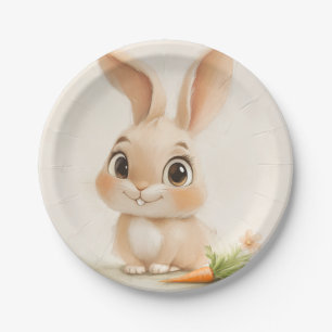 Assiettes En Carton Douce Lapin Joie Plaque en papier