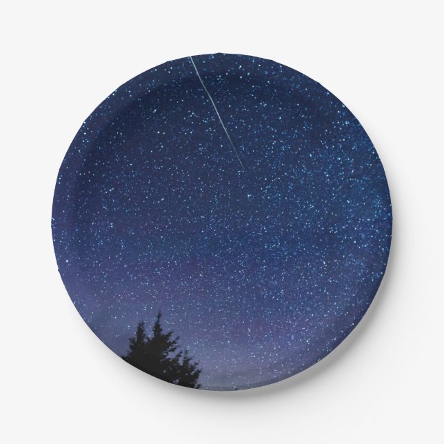 Assiettes En Carton Douche Perseid Meteor (Devant)