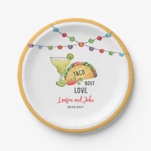 Assiettes En Carton Douche Tacos et Margarita Couples