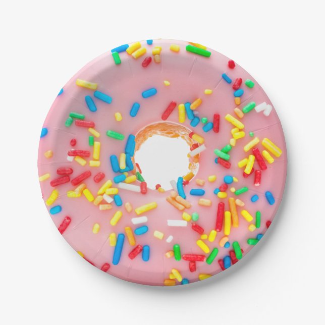Assiettes En Carton Doughnut - Donut (Devant)