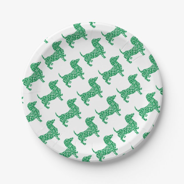 Assiettes En Carton Doxie en Shamrock (Devant)