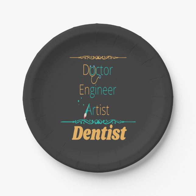 Assiettes En Carton Dr Engineer Artist Equals (Devant)