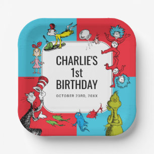 Assiettes En Carton Dr. Seuss - Caractères   ANNIVERSAIRE DE ENFANT