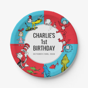 Assiettes En Carton Dr. Seuss - Caractères   ANNIVERSAIRE DE ENFANT