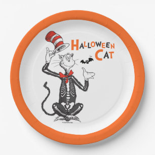 Assiettes En Carton Dr. Seuss Chat Chapeauté Halloween