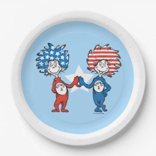 Assiettes En Carton Dr. Seuss Chose Un Chose Deux Graphique Patrioti