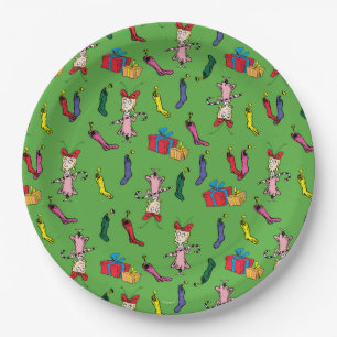 Assiettes En Carton Dr. Seuss Grinch Modèle Cindy-Lou Who