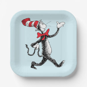 Assiettes En Carton Dr. Seuss Le Chat Chapeauté