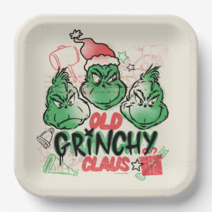 Assiettes En Carton Dr. Seuss Le vieux Grinch Noël