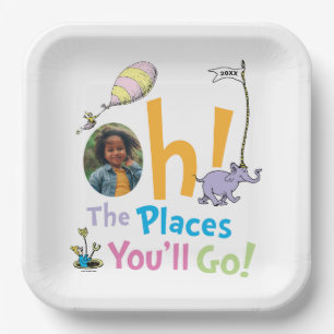 Assiettes En Carton Dr Seuss   Oh ! Les Endroits où tu iras ! Diplôme