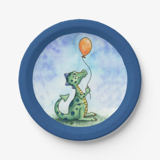 Assiettes En Carton Dragon 7" de ballon plaque à papier