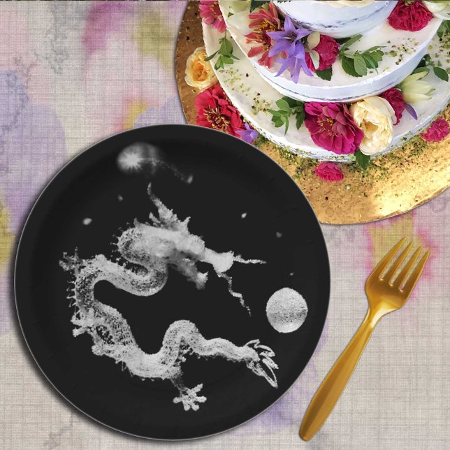 Assiettes En Carton Dragon - Cristal Dragon Lore, Naissance du Dragon (Créateur téléchargé)