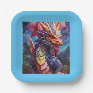 Assiettes En Carton Dragon éblouissant
