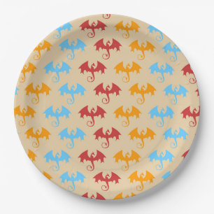 Assiettes En Carton Dragon Slayer Knight Boy fête d'anniversaire