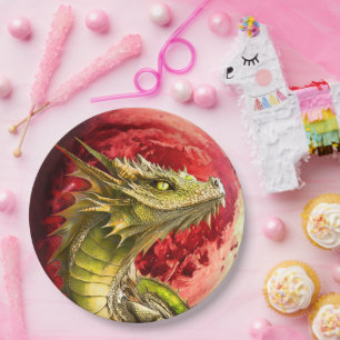 Assiettes En Carton Dragon sur Bloody Moon