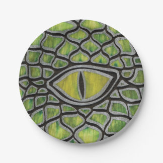 Assiettes En Carton Dragon vert
