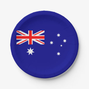 Assiettes En Carton Drapeau australien patriotique