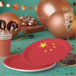 Assiettes En Carton Drapeau chinois